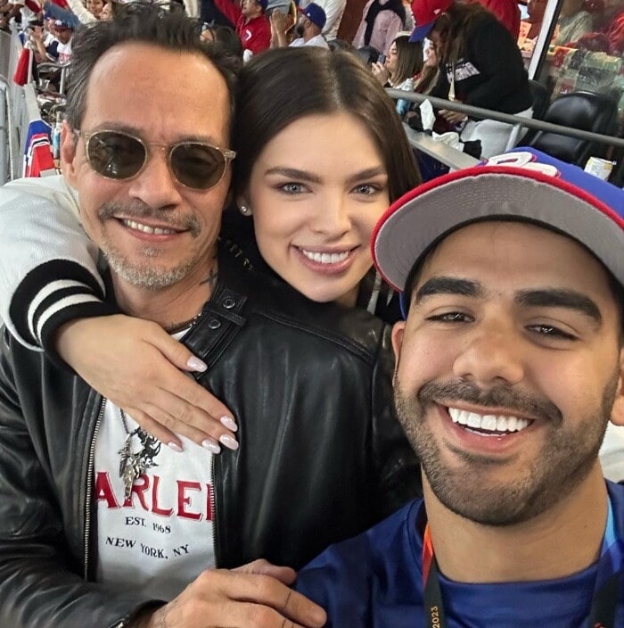 Marc Anthony, Nadia Ferreira and Carlos Adyan