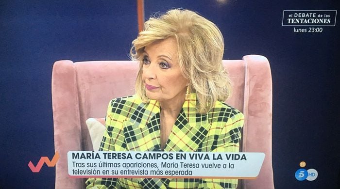 María Teresa Campos se sincera en su vuelta a televisión