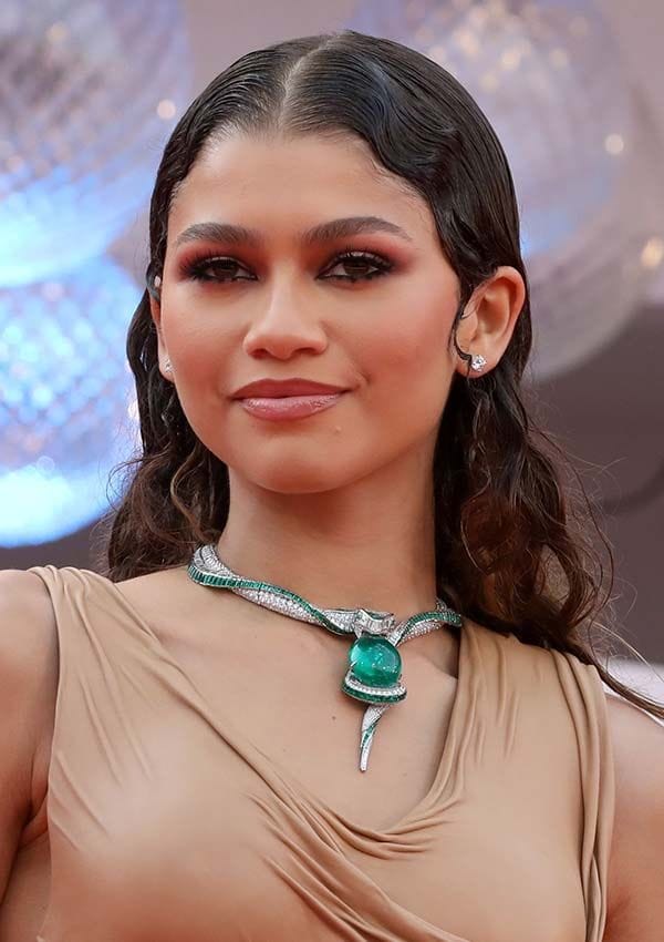 zendaya peinado wet