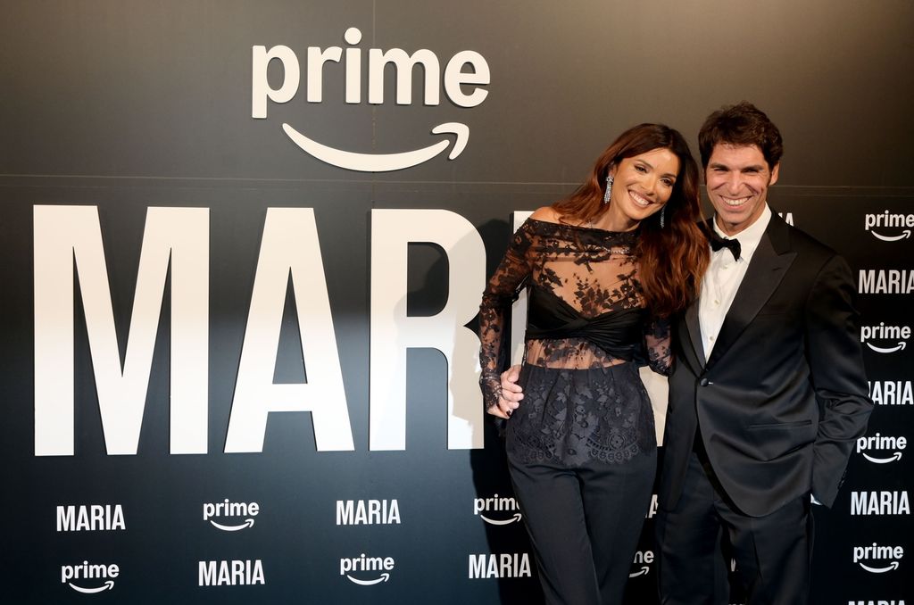 Maria Cerqueira y su pareja Cayetano Rivera en el estreno del documental de la presentadora en Lisboa, 17 de septiembre de 2024 