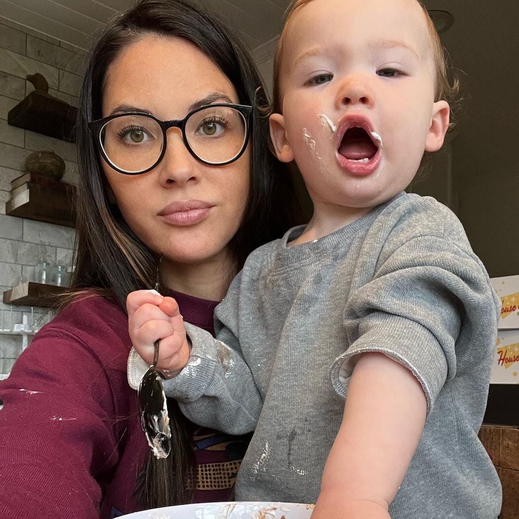 Olivia Munn y su hijo