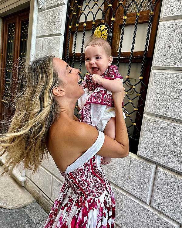 Alice Campello con su hija