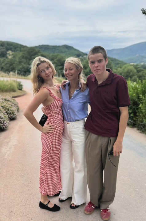 Gwyneth Paltrow y sus dos hijos, Apple y Moises