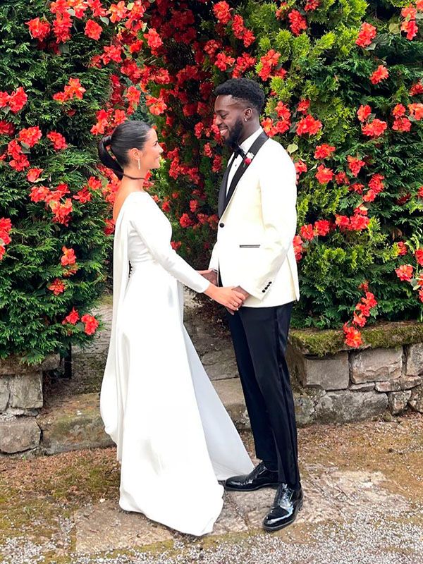 El futbolista Iñaki Williams y Patricia Morales se dan el 'sí, quiero'