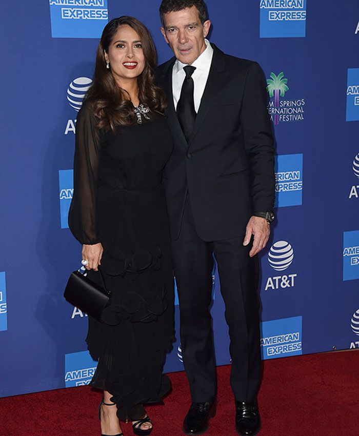 Antonio Banderas y Salma Hayek juntos en el Festival de Cine de Palm Springs