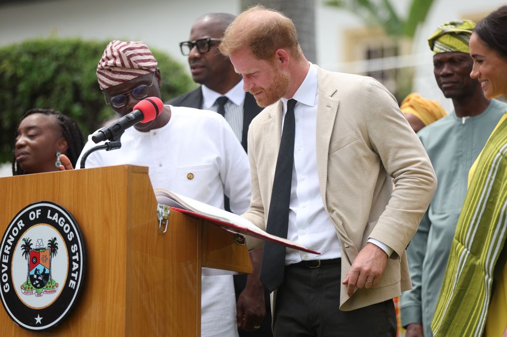 Príncipe Harry y Meghan Markle en Nigeria