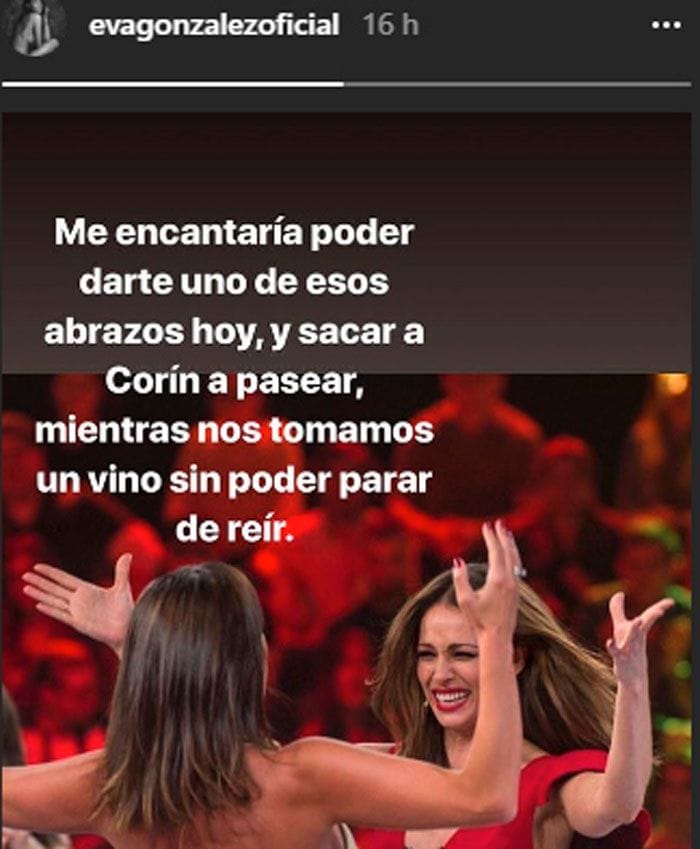 Eva González felicita a María José Suárez vía Instagram