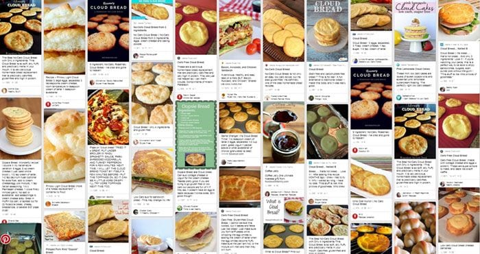 Fotos de cloudbread en distintas versiones 'inundan' redes sociales como 'Pinterest'.
