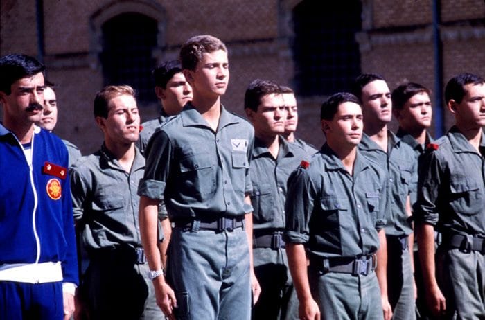 El príncipe Felipe en la Academia Militar General de Zaragoza