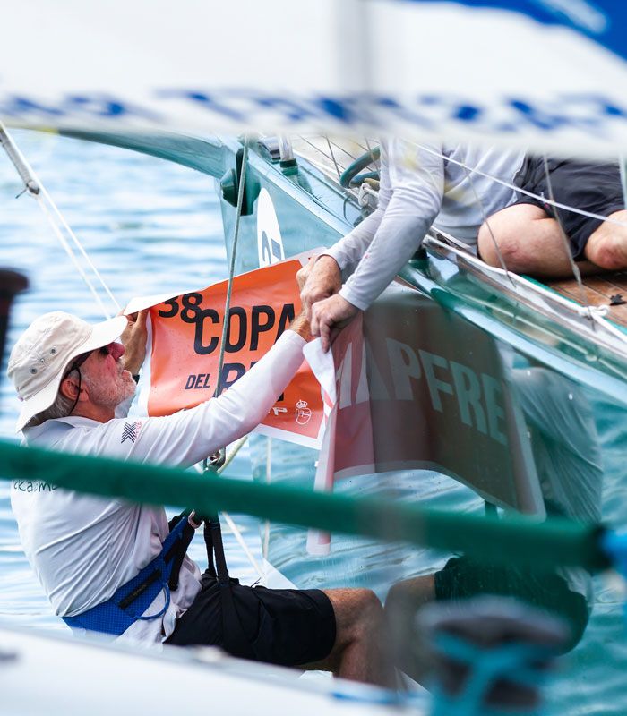 Preparativos de la regata