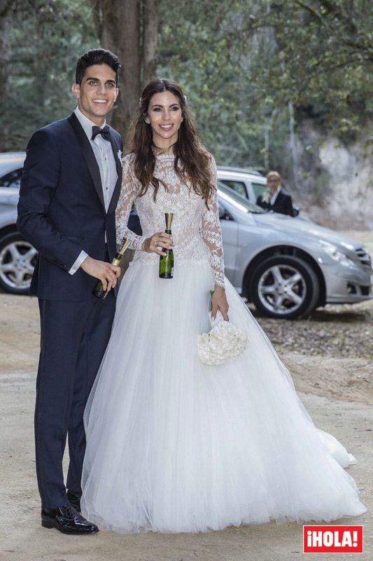 Marc Bartra y Melissa Jiménez ya son marido y mujer