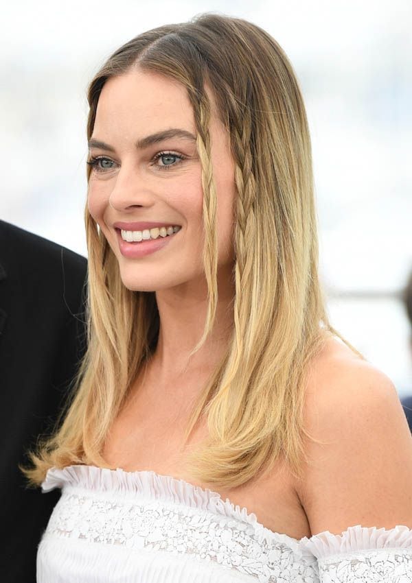 8 mini trenzas baby braids margot robbie