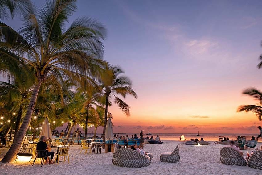 Atardecer en la playa de Zenfwa, uno de las más espectaculares de Zanzíbar