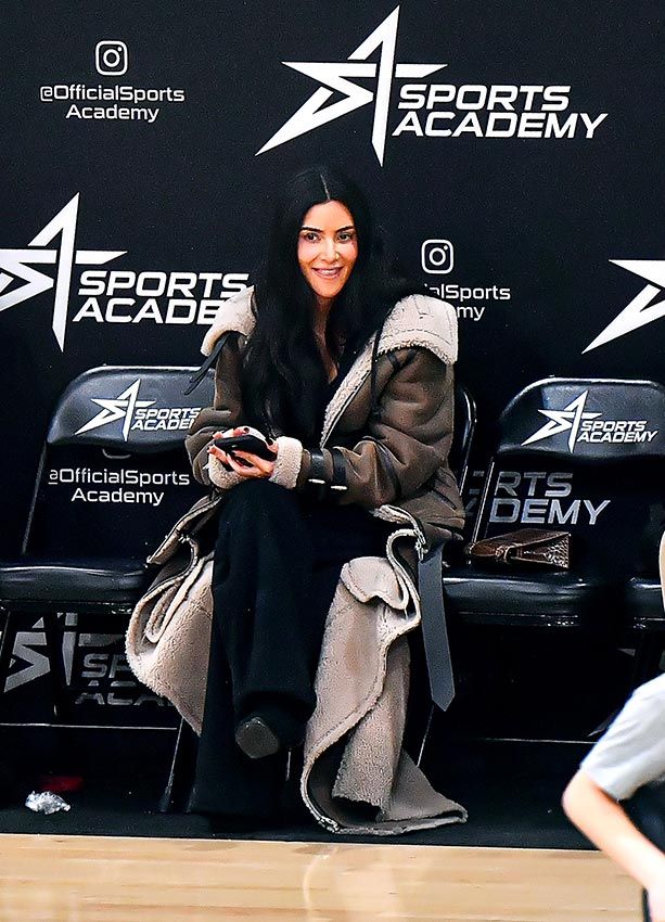 Kim Kardashian coincide con su ex Kanye West su hijo Saint
