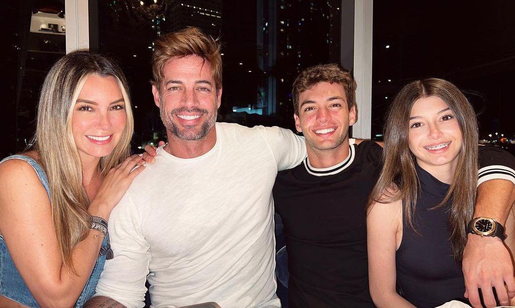 Elizabeth Gutiérrez, William Levy y sus hijos, Christopher y Kailey