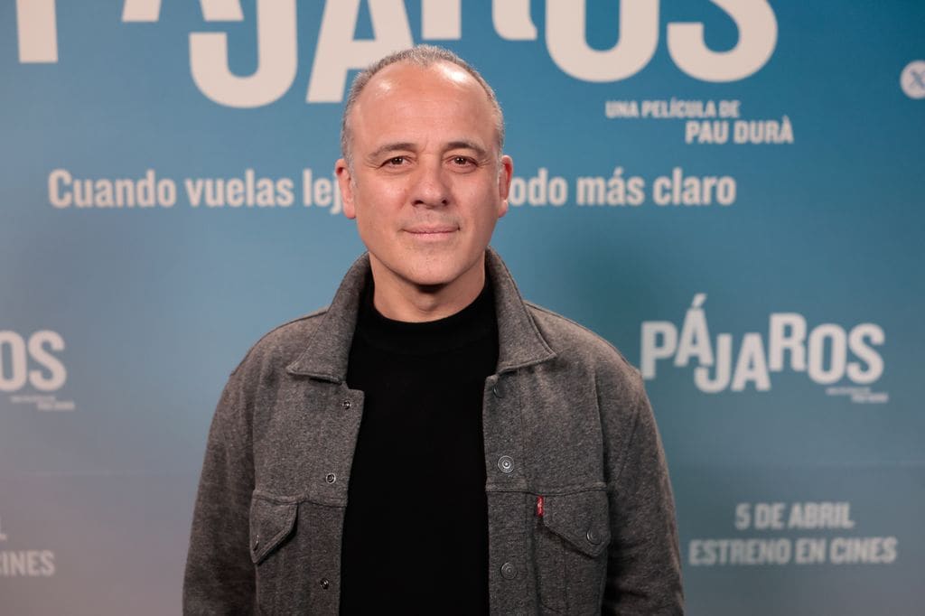 Javier Gutiérrez en la premiere de la película Pájaros. Abril de 2024. Madrid