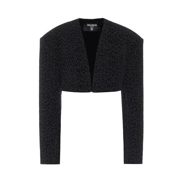 blazer leopardo balmain