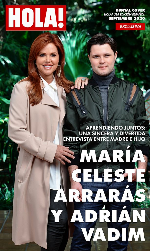 María Celeste Arrarás y su hijo Adrián Vadim van rumbo al estrellato