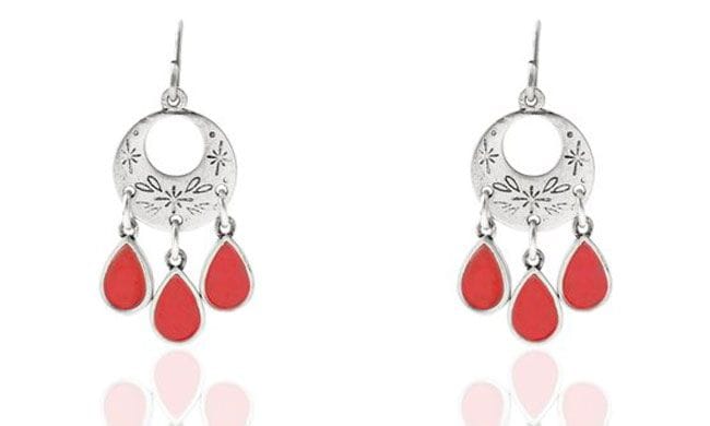 Pendientes rojos de Agatha