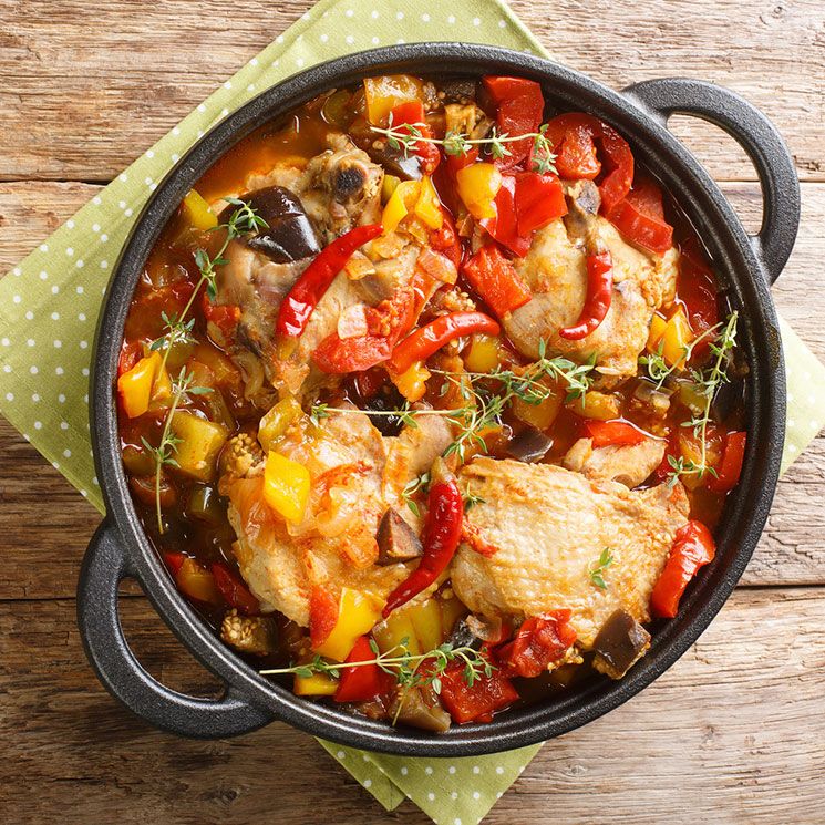 pollo guisado con verduras age