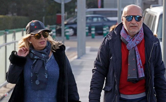 Carmen Borrego y José Carlos Bernal en una visita hospitalaria