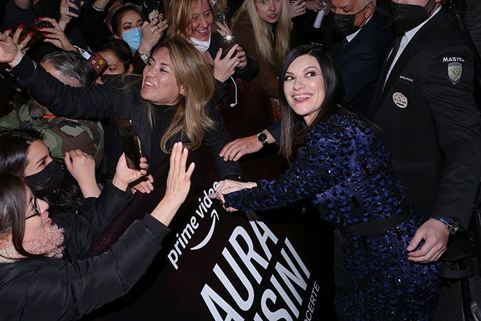 Laura Pausini presenta su primera película en Madrid