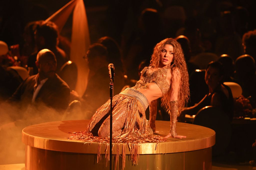 Shakira en la 67a. entrega de los GRAMMYS