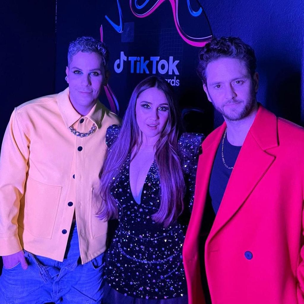 Christian Chávez, Dulce María y Christopher Uckermann