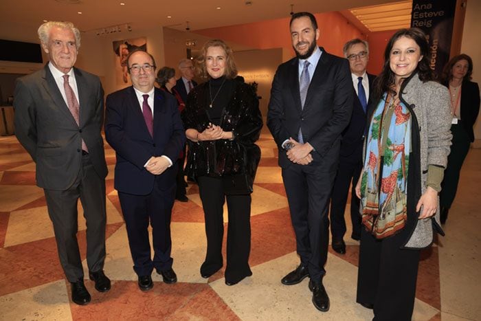 Borja Thyssen junto a su hermana Francesca en la inauguración de la exposición Lucian Freud