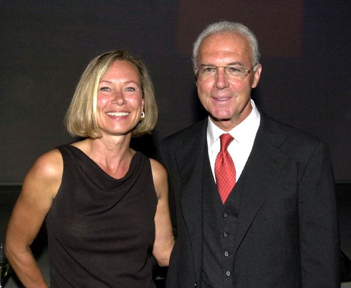 Beckenbauer con su segunda mujer, Sybille