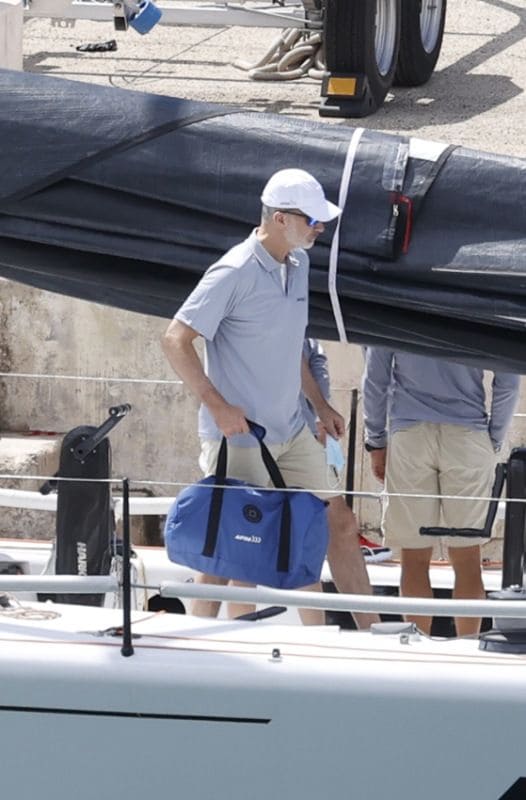 Felipe VI: ya entrena con sus compañeros en Palma para la Copa del Rey MAPFRE de vela