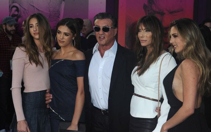 Sylvester Stallone, su mujer y sus hijas