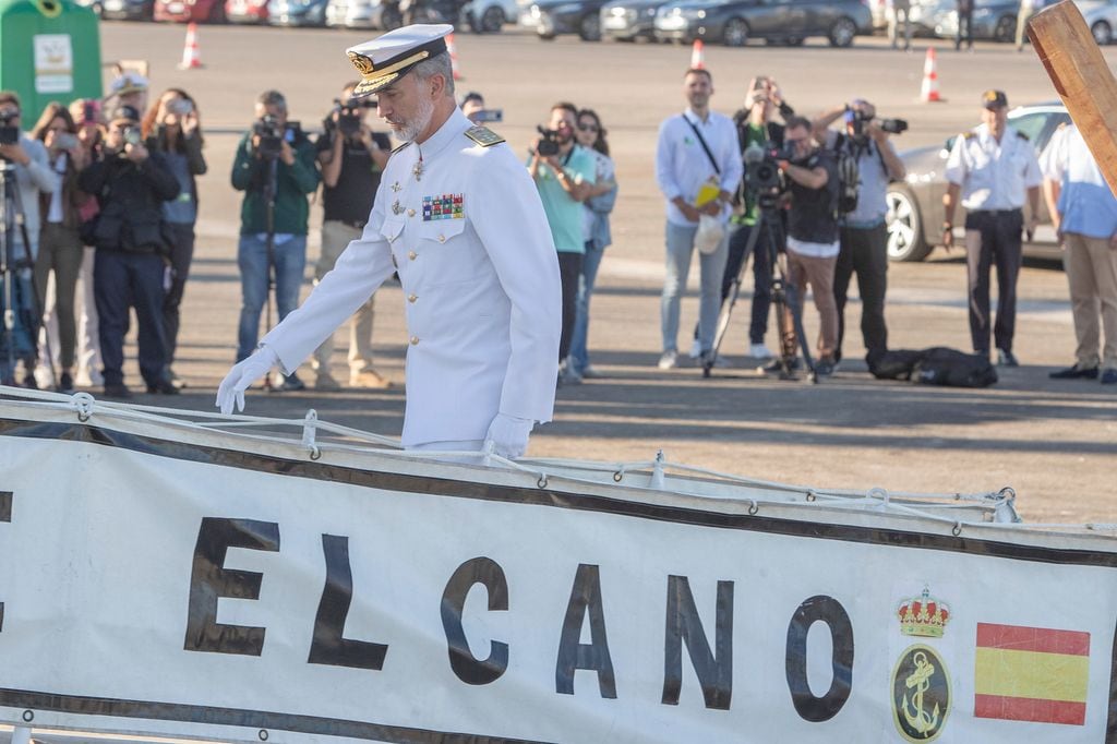 El rey Felipe en el Juan Sebastián de Elcano