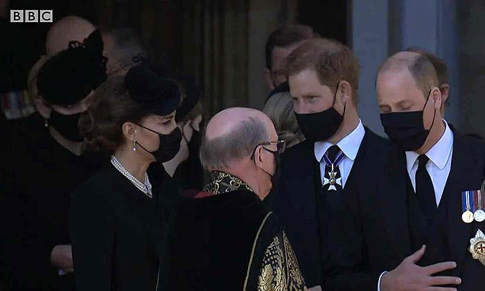 El príncipe Harry y los duques de Cambridge