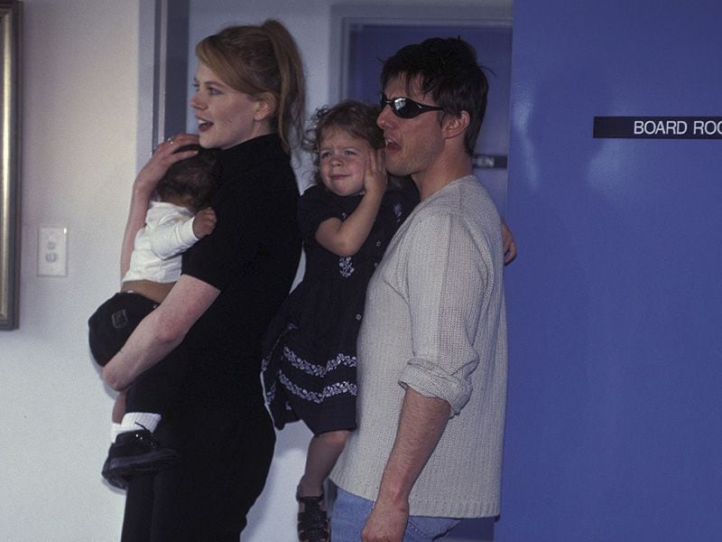 Nicole Kidman y Tom Cruise con sus hijos 