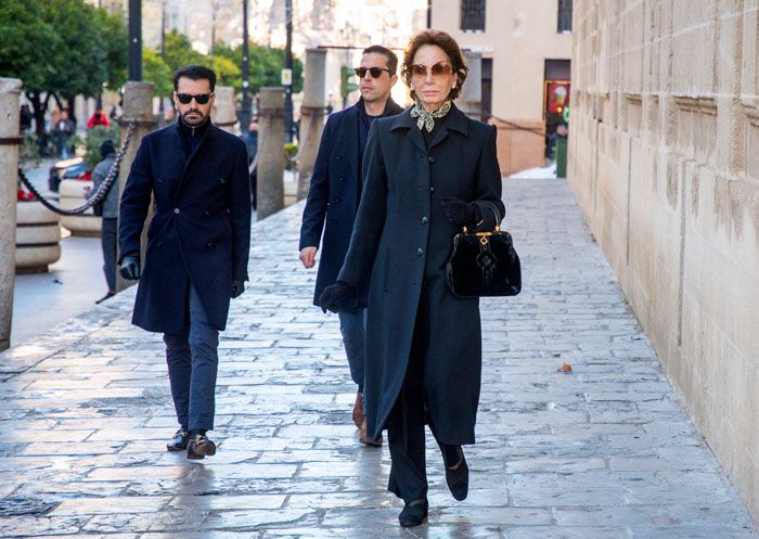 Ana María Abascal en el funeral de Antonio Burgos