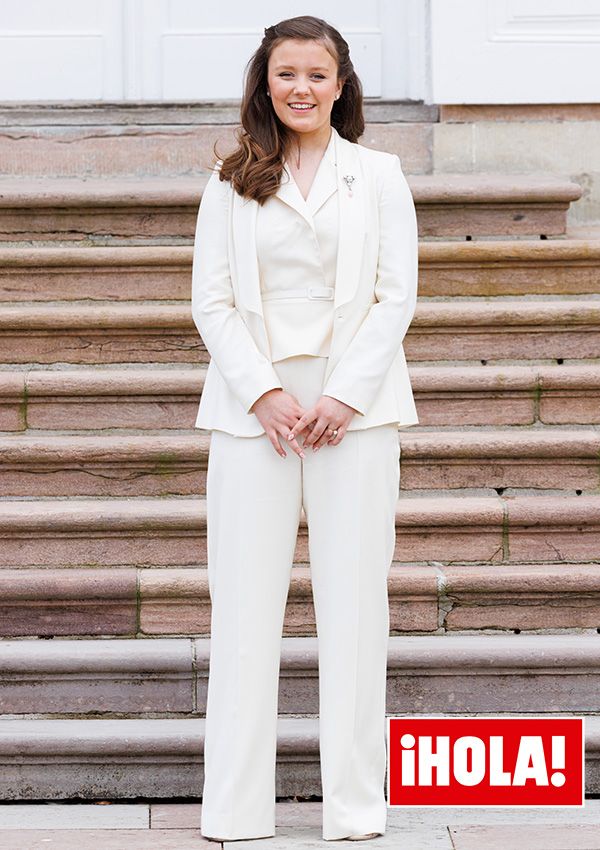 Isabella de Dinamarca durante su Confirmación