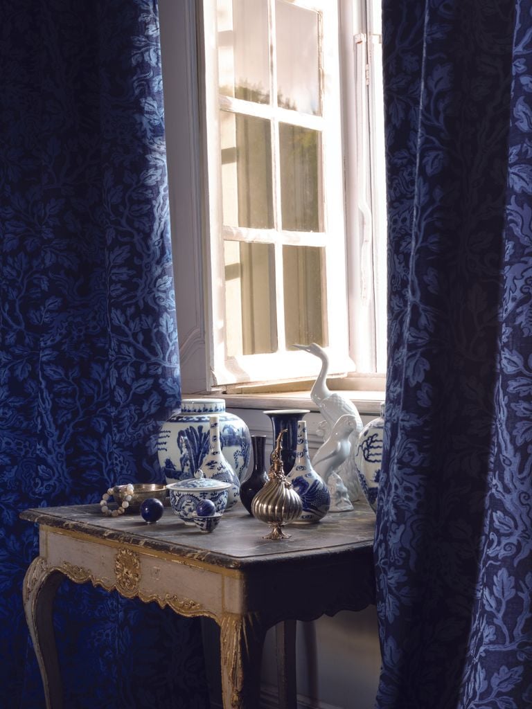 Cortinas azules