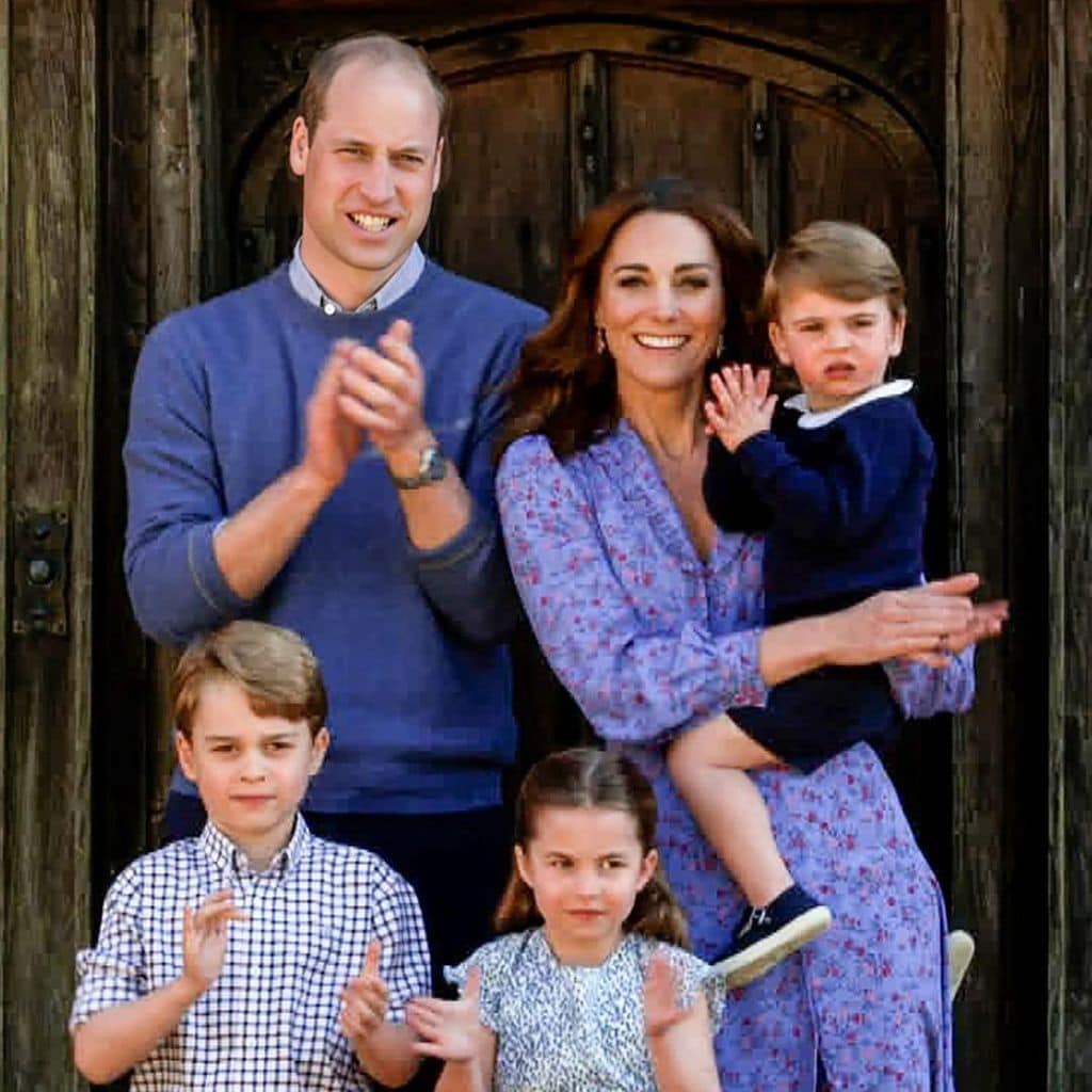 kate middleton y el pr ncipe william con sus hijos