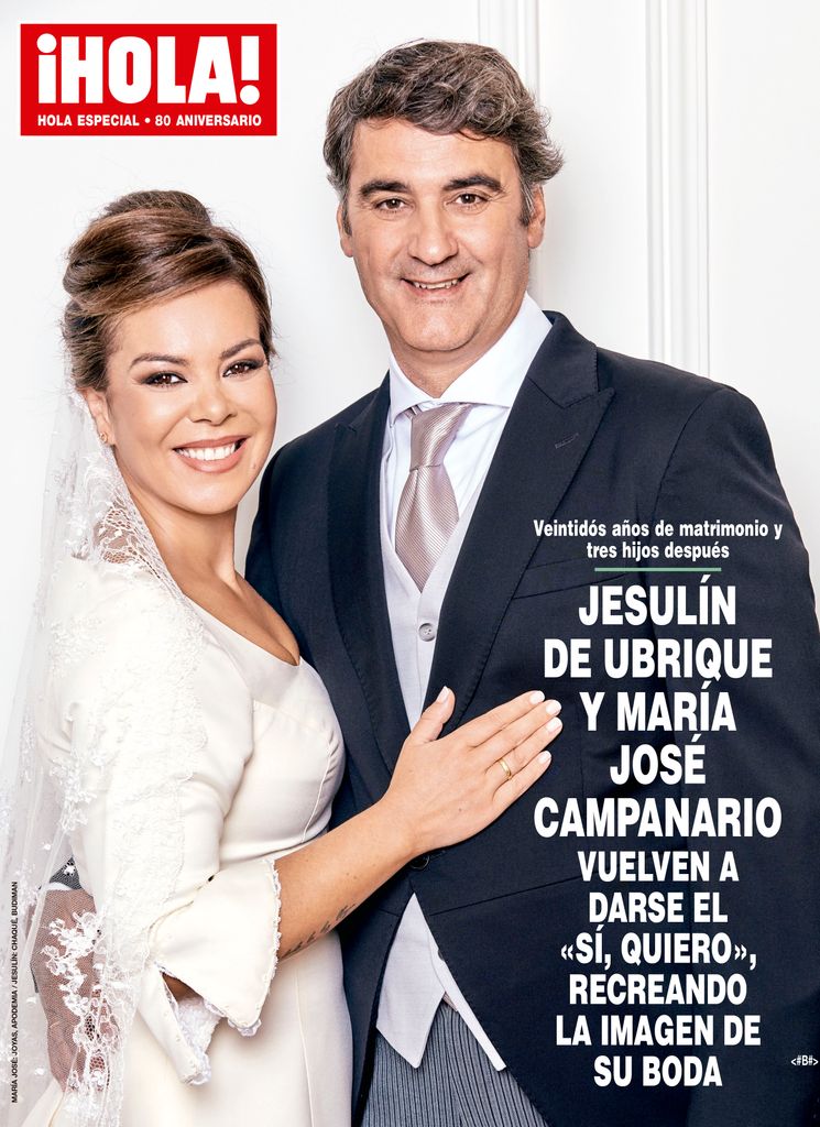 Jesulín de Ubrique y María José Campanario recrean la portada de su boda