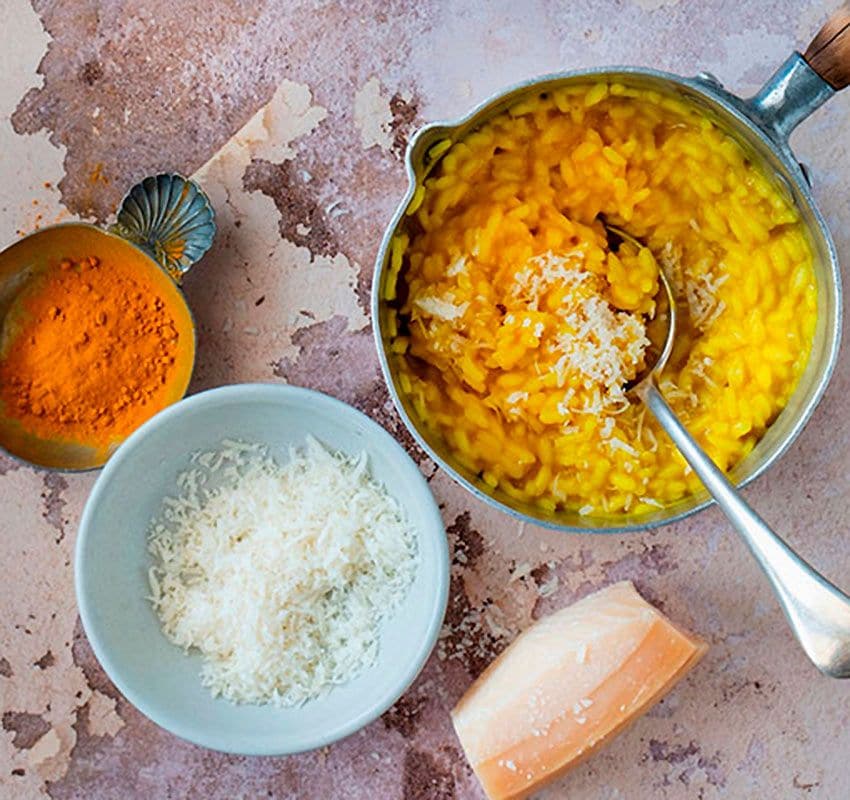 risotto curcuma parmesano