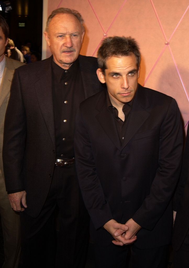 Gene Hackman y Ben Stiller en el estreno de 'The Royal Tenenbaums' en Los Ángeles