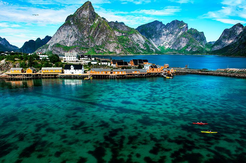 Kayaking Reine Noruega