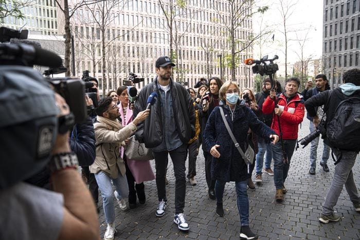 Gerard Piqué en los juzgados de Barcelona