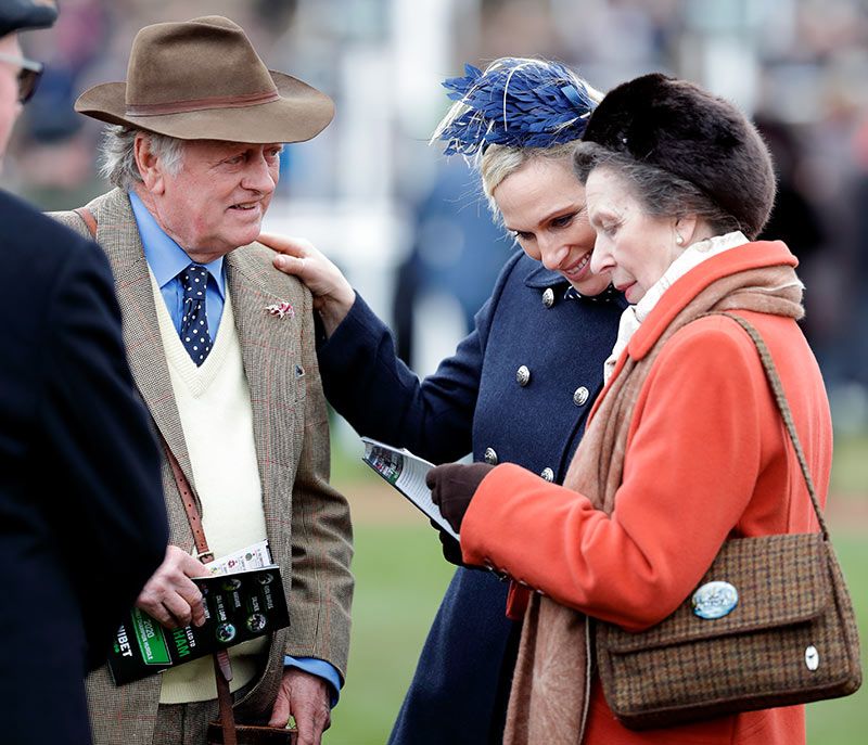 Andrew Parker Bowles, la princesa Ana y Zara Tindall