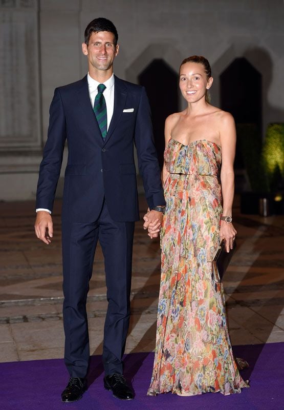 En julio de 2015, Jelena acompañó a Novak a la cena del Campeonato de Wimbledon
