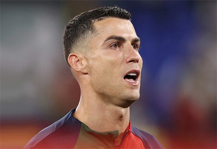 Cristiano Ronaldo llora en el Mundial de Qatar