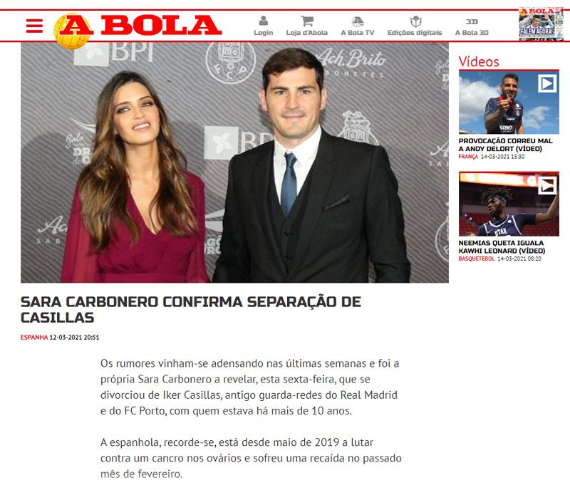 iker sara a bola