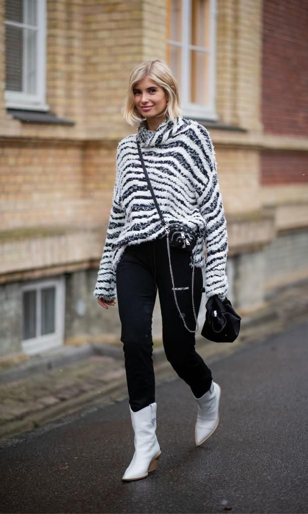 look con sweater de print