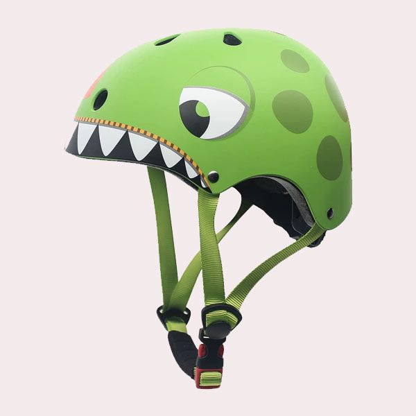 casco de patinete electrico para nino dinosaurio